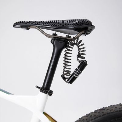 12. Wozinsky WBN-01R bicycle lock for a bicycle helmet, waterproof, 4-digit combination - black