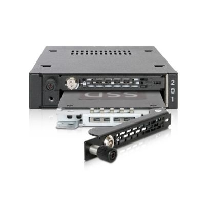 4. Icy Dock MB492TKL-B drive bay panel 2.5" Carrier panel Black, Silver