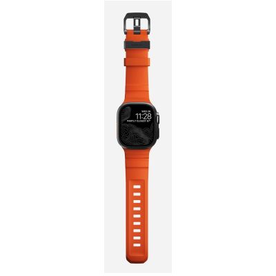 6. Nomad Rocky Point Band Black Leather, Titanium