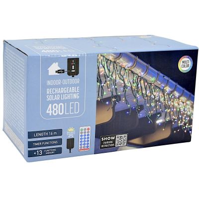 6. SOLAR STRING LIGHTS WITH 480 LEDS, 13 FUNCTIONS, USB, MULTICOLOUR