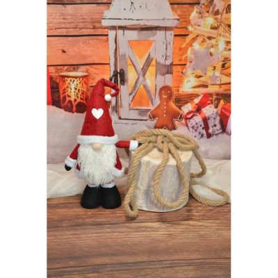 8. CHRISTMAS GNOME ON TELESCOPES 25x15x60-75CM