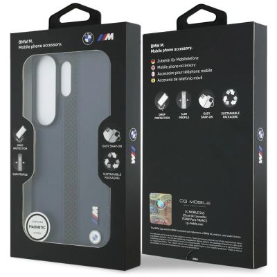 8. BMW Perforated Stripe Logo MagSafe Case for Samsung Galaxy S26 Ultra - Navy Blue