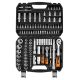 4. Socket wrench set 1/2", 1/4", 110 pcs, satin