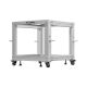 11. Open Rack 19" 9U 600x600-1100 adjustable gray Lanberg