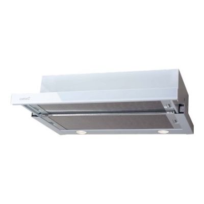 3. CATA TF 2003 600 GWH Telescopic hood, class C, width 60 cm, 390 m3/h, mechanical control, LED, white glass