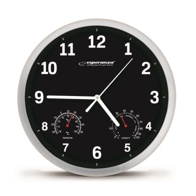 9. Esperanza LYON EHC016K wall clock (black)