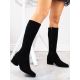 5. Sergio Leone W SK426 black suede high-heel boots