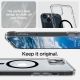 6. Spigen Ultra Hybrid Mag Case with MagSafe for iPhone 14 Plus - Clear Black