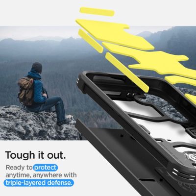 9. Spigen Tough Armor Case for Samsung Galaxy S24 - Black