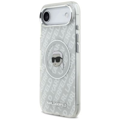 2. Karl Lagerfeld IML Karl Head Logo MagSafe iPhone Air Case - Gray