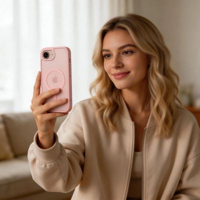 6. Tech-Protect BasicMag MagSafe Case for iPhone 16e / 17e - Matte Pink