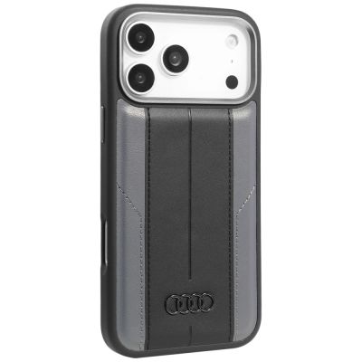 2. Audi A6 Synthetic Leather MagSafe Case for iPhone 17 Pro Max - Black