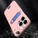 6. Leather Stand Case for Samsung Galaxy S23+ card wallet cover with stand pink