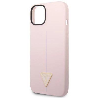 6. Guess Silicone Triangle Case for iPhone 14 6.1" - Purple