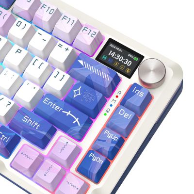 5. REDRAGON K708AK-RGB-PRO FLEKACT Keyboard USB + RF Wireless + Bluetooth White