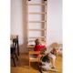 63. WOODEN PULL-UP LADDER WITH DESK BENCHK 112
