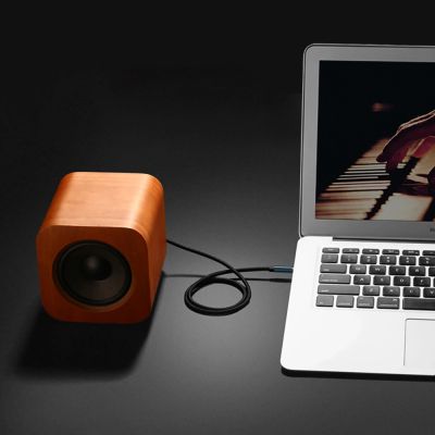 12. Ugreen angled AUX cable 2 x mini jack 3.5 mm 1m blue (AV112)