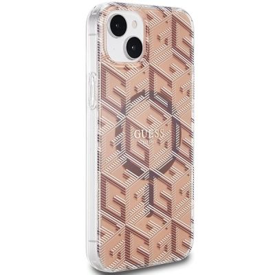 4. Guess IML GCube MagSafe case for iPhone 15 / 14 / 13 - brown