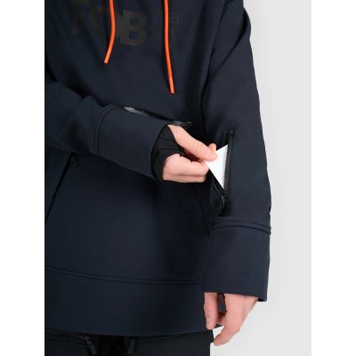 6. Men's 4F 4FRAW25TSOFM509-20S windproof softshell snowboard jacket with 5000 membrane