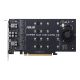 2. ASUS Hyper M.2 PCIe 3.0 x16 controller, 4x M.2 NVMe (2242/2260/2280/22110) GEN 3