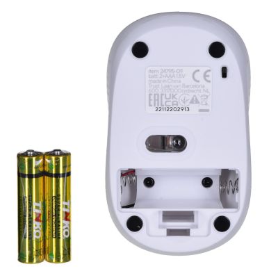 11. TRUST Primo Wireless Mouse matt white