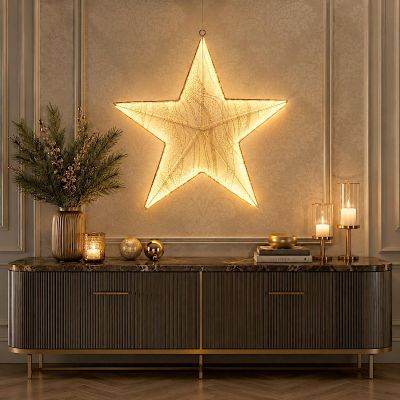 5. STAR LIGHT DECORATION 59x59CM 248LED