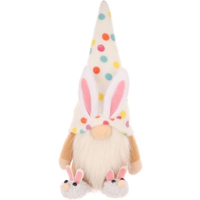 7. gnome bunny 25cm polka dots boy spring decoration