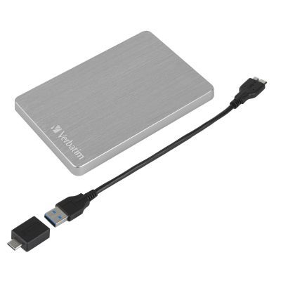 4. Verbatim Store 'n' Go ALU Slim External Hard Drive 1TB 2.5" USB Type-C 3.2 Gen 1 (3.1 Gen 1) Silver