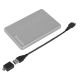 4. Verbatim Store 'n' Go ALU Slim External Hard Drive 1TB 2.5" USB Type-C 3.2 Gen 1 (3.1 Gen 1) Silver