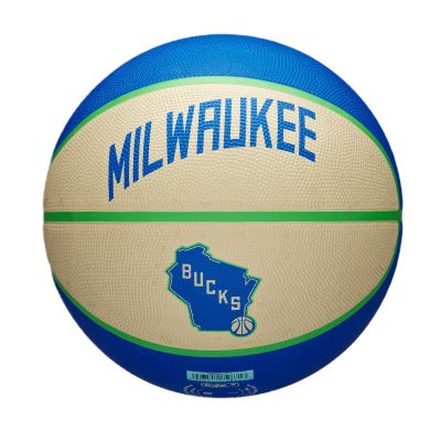 2. Wilson NBA Milwaukee Bucks Team City Icon Basketball - WZ4024217XB
