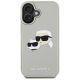3. Karl Lagerfeld HC 3D Rubber Double Heads iPhone 16 Case - Beige