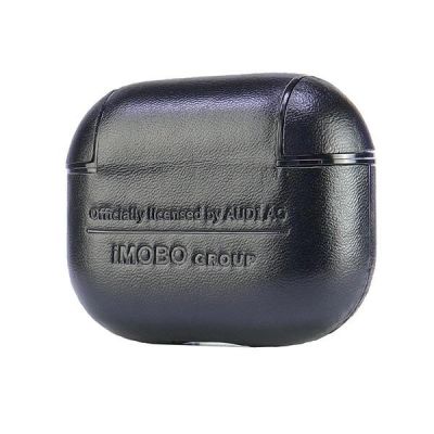 6. Audi Leather Big Logo Case for AirPods 3 - Black