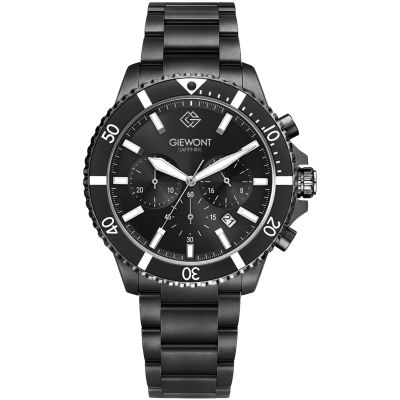 Men's Watch Giewont Chronograph Sapphire Black GW3970-B4