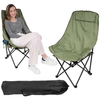 FOLDING CAMPING CHAIR 46X46X90CM GREEN