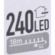 9. CHRISTMAS LIGHTS STRING LIGHTS 240 LED COOL WHITE