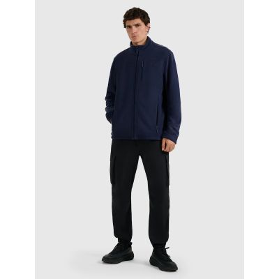 4. Men’s Regular-Fit Fleece with Stand Collar 4F 4FRMM00TFLEM435-31S