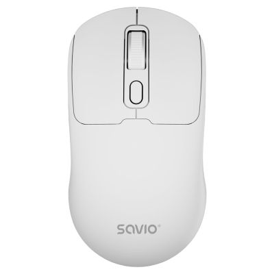 SAVIO WIRELESS MOUSE BT 2.4 GHZ WHITE MB-05