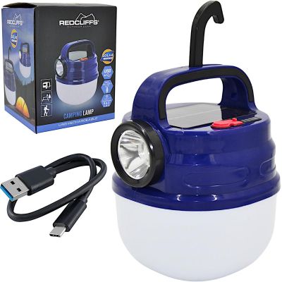 Flashlight Camping Lamp USB Charging and Solar Redcliffs