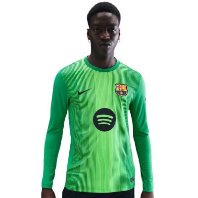 3. Nike FC Barcelona 2025/26 Stadium Goalkeeper Men's Jersey Green HQ0477 311