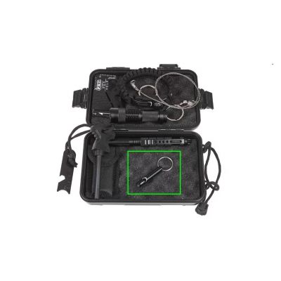 4. GUARD Whistle Aluminum Survival Whistle Black (YC-010-BL)