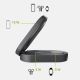 4. SBS 3-in-1 Foldable Wireless Charging Station QI2 MFI - Made for iPhone - Black