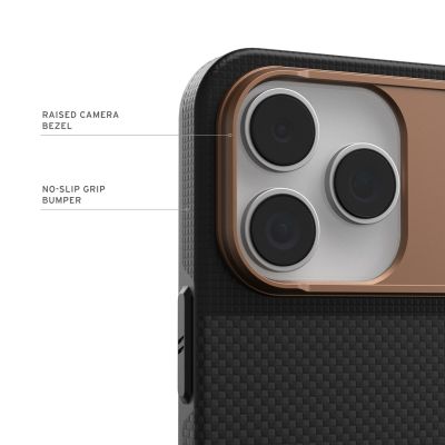 4. UAG Fibr Armr MagSafe - iPhone 17 Pro case compatible with MagSafe (kevlar graphite / bronze)
