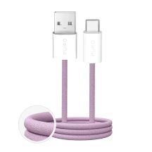 Puro Fabrik 2.0 10W USB-A - USB-C Braided Cable 1.5m - Pink