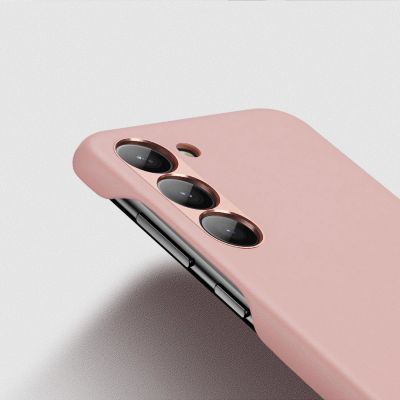 7. Dux Ducis Grit case for Samsung Galaxy S23+ elegant case made of artificial leather pink