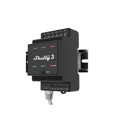 4. Shelly "Pro 3" Smart Switch WLAN & LAN Switching Drive 3 x 16 A