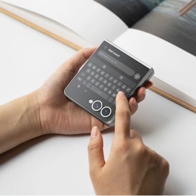 7. Ringke Cover Display Easy Slide Tempered Glass 2-pack for Samsung Galaxy Z Flip 7 - Transparent