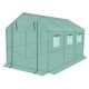 38. GREENHOUSE GARDEN TUNNEL 200x350x200CM PE GREEN STEEL STRUCTURE