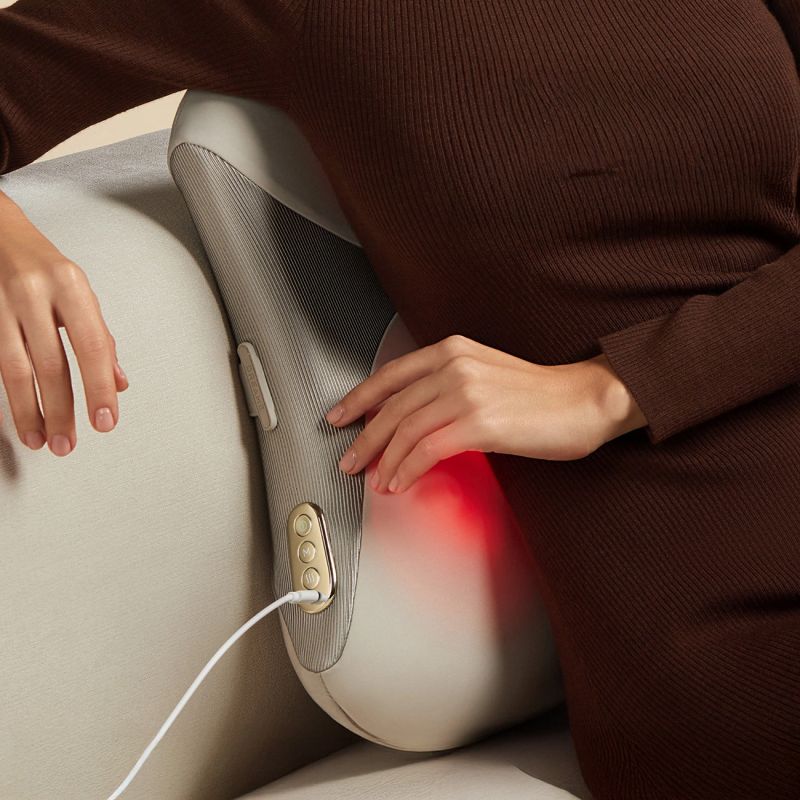 6. Dreame W30 Massager – Massage Cushion for Lower Back and Back, Beige
