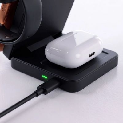 9. Tech-Protect A56 3in1 MagSafe Wireless Charger + USB-C / USB-C Cable 100cm - Black