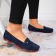 4. Suede leather loafers Filippo W PAW201D navy blue